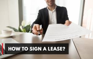 How to sign a lease?