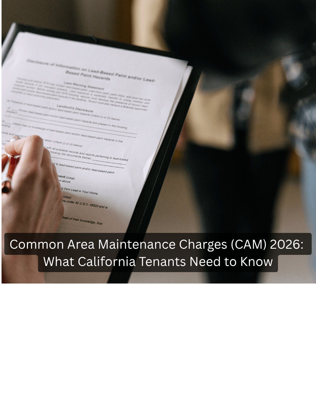 Common Area Maintenance Charges